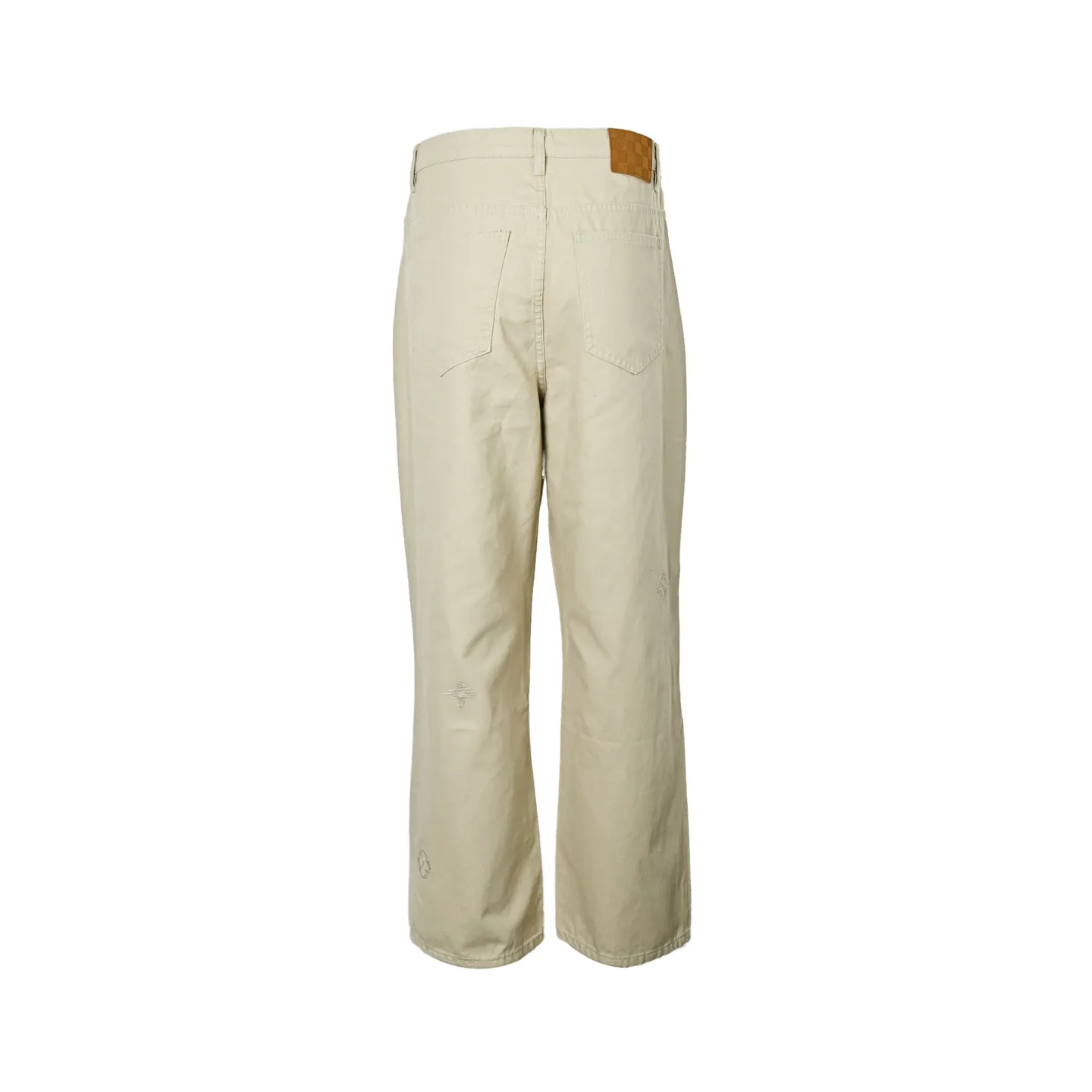 Louis Vuitton/Louis Vuitton Monogram signature jeans with front and back embroidery